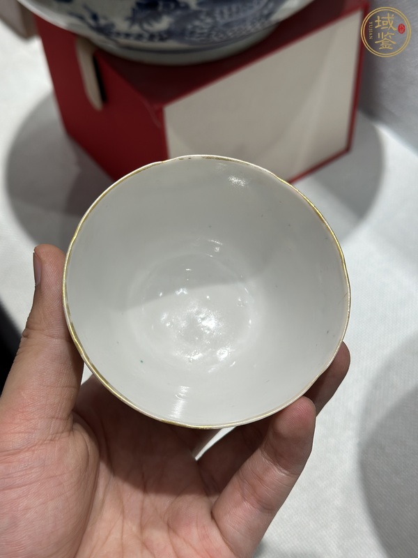 古玩陶瓷清同治 粉彩百子龍燈碗真品鑒賞圖