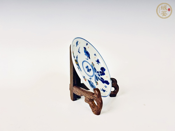 古玩清康熙·青花描金官上加官盤真品鑒賞圖