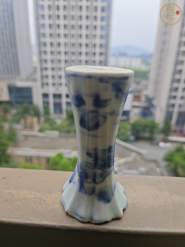 古玩陶瓷康熙青花小花觚真品鑒賞圖