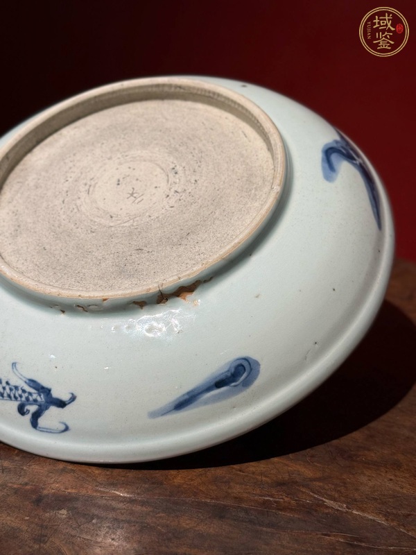 古玩陶瓷青花龍紋盤真品鑒賞圖