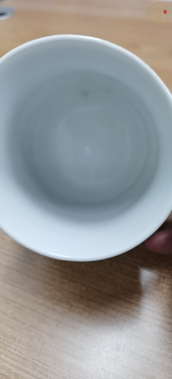 古玩陶瓷墨彩山水紋把杯真品鑒賞圖
