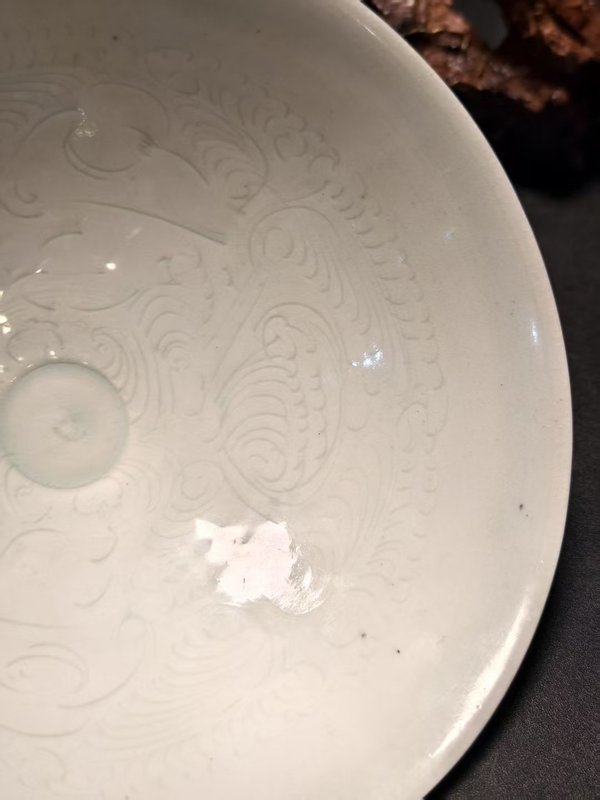 古玩陶瓷館藏級(jí)精品南宋湖田窯青白釉娃娃碗拍賣，當(dāng)前價(jià)格17000元