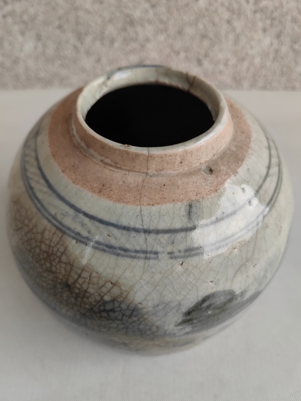 古玩陶瓷青花山水人物罐拍賣，當前價格450元