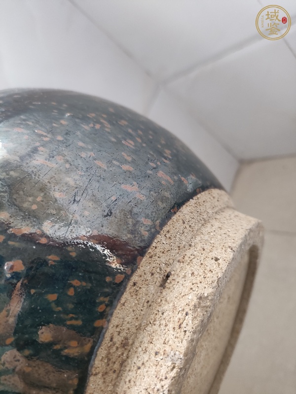 古玩陶瓷黑褐釉罐真品鑒賞圖