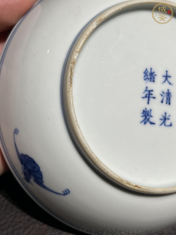 古玩陶瓷青花洪福齊天盤真品鑒賞圖