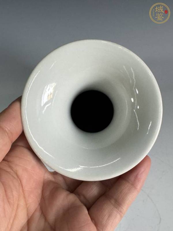 古玩陶瓷桃花洞玉壺春瓶真品鑒賞圖