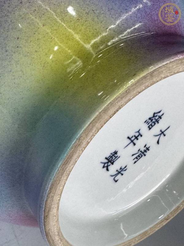 古玩陶瓷桃花洞玉壺春瓶真品鑒賞圖