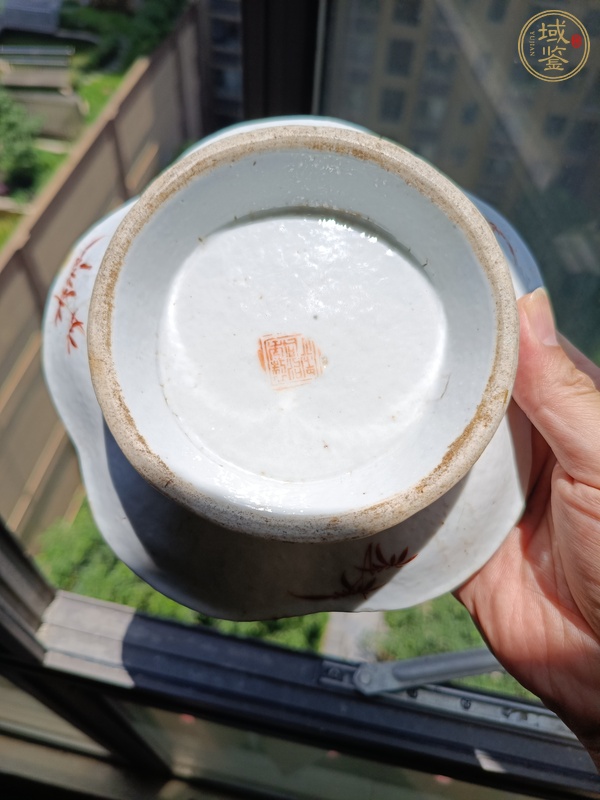 古玩陶瓷粉彩盤(pán)真品鑒賞圖
