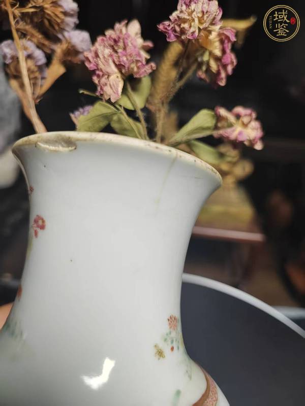 古玩陶瓷粉彩故事人物瓶真品鑒賞圖