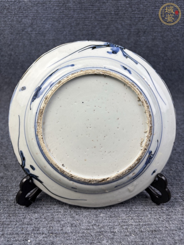 古玩陶瓷青花雙鹿紋盤真品鑒賞圖