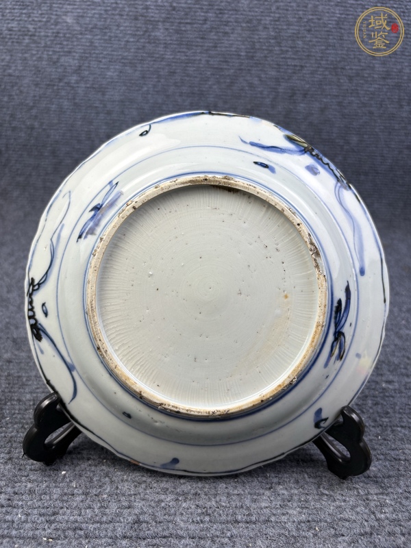 古玩陶瓷青花雙鹿紋盤真品鑒賞圖