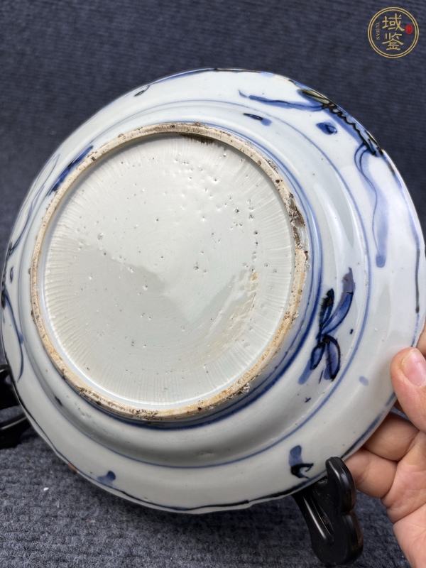 古玩陶瓷青花雙鹿紋盤真品鑒賞圖