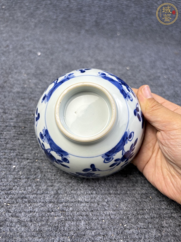 古玩陶瓷青花花卉紋碗真品鑒賞圖