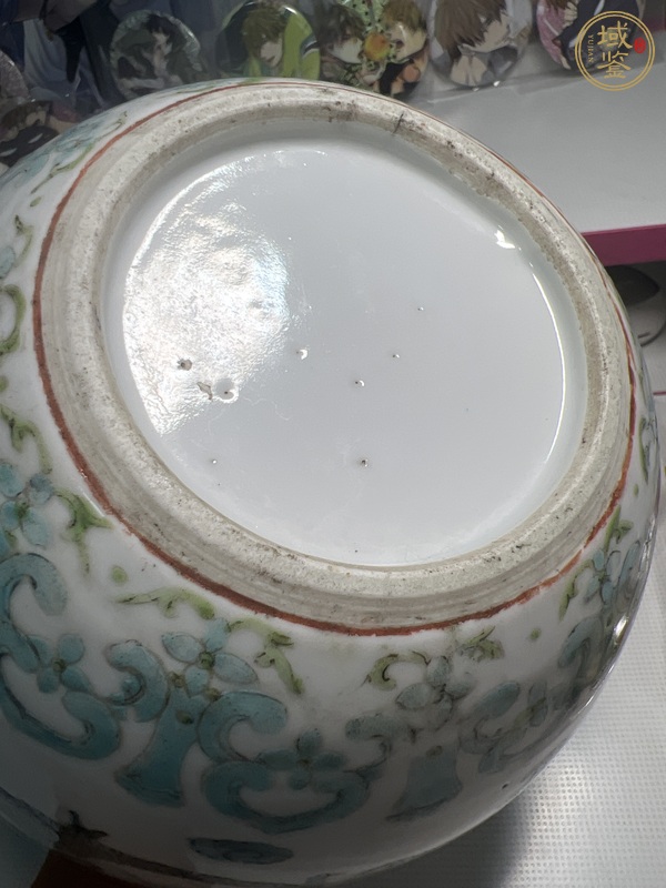 古玩陶瓷綠彩龍紋罐真品鑒賞圖