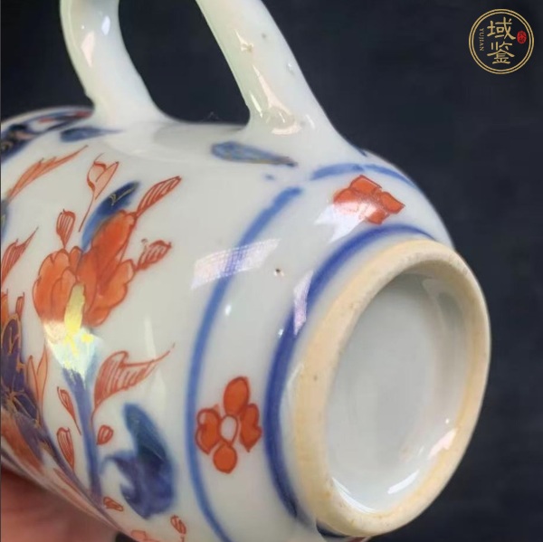 古玩陶瓷青花礬紅描金茶杯真品鑒賞圖