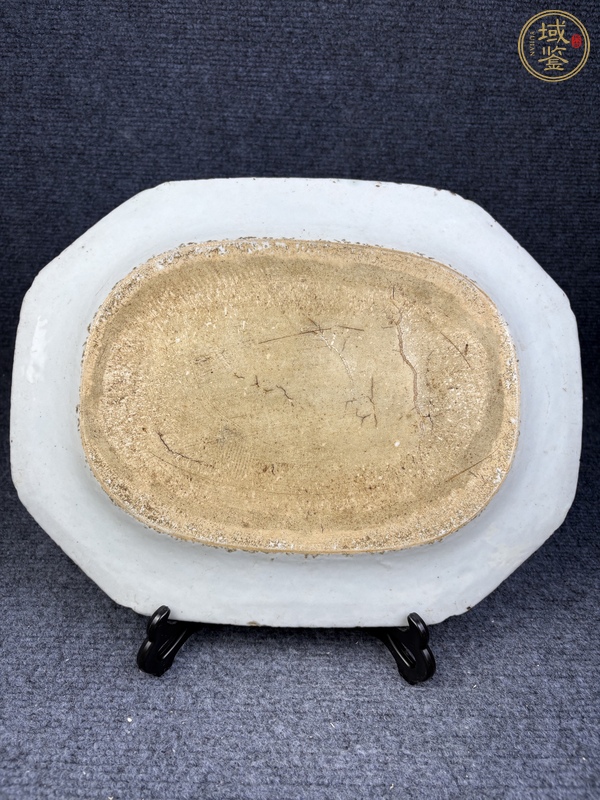 古玩陶瓷青花山水?dāng)y琴訪友人物故事紋盤真品鑒賞圖