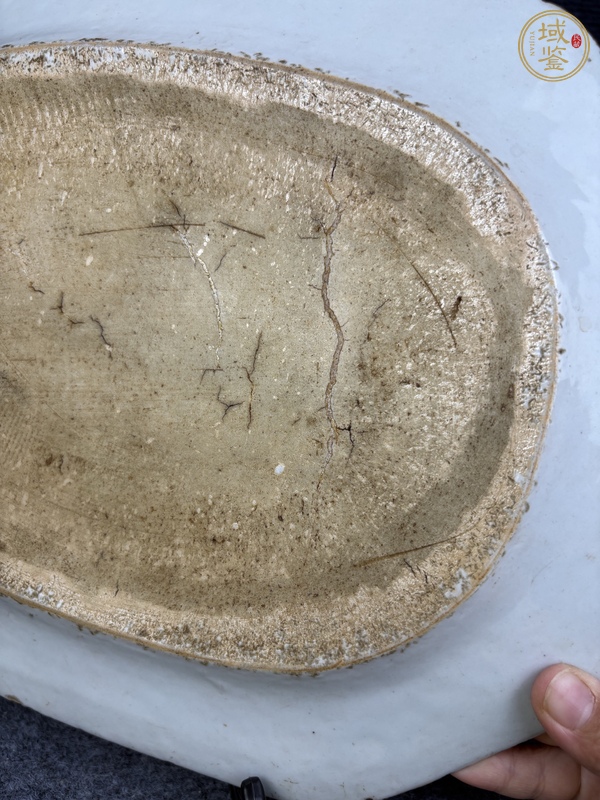 古玩陶瓷青花山水?dāng)y琴訪友人物故事紋盤真品鑒賞圖