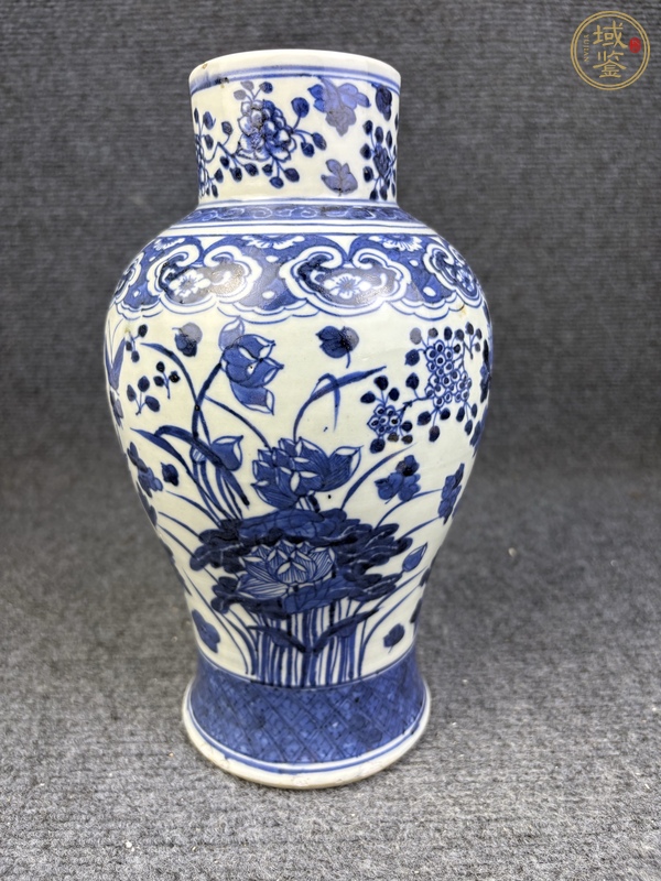 古玩陶瓷青花花鳥紋瓶真品鑒賞圖