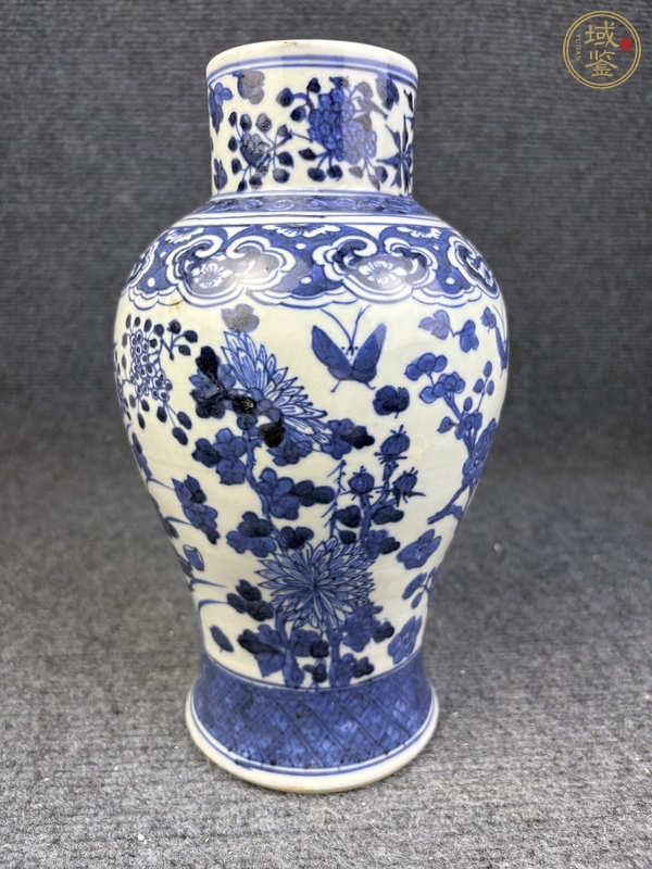 古玩陶瓷青花花鳥紋瓶真品鑒賞圖