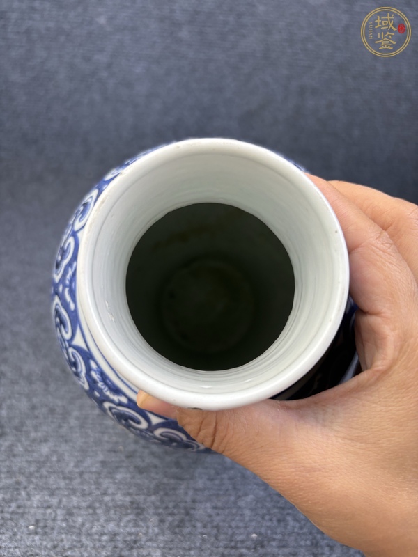 古玩陶瓷青花花鳥紋瓶真品鑒賞圖