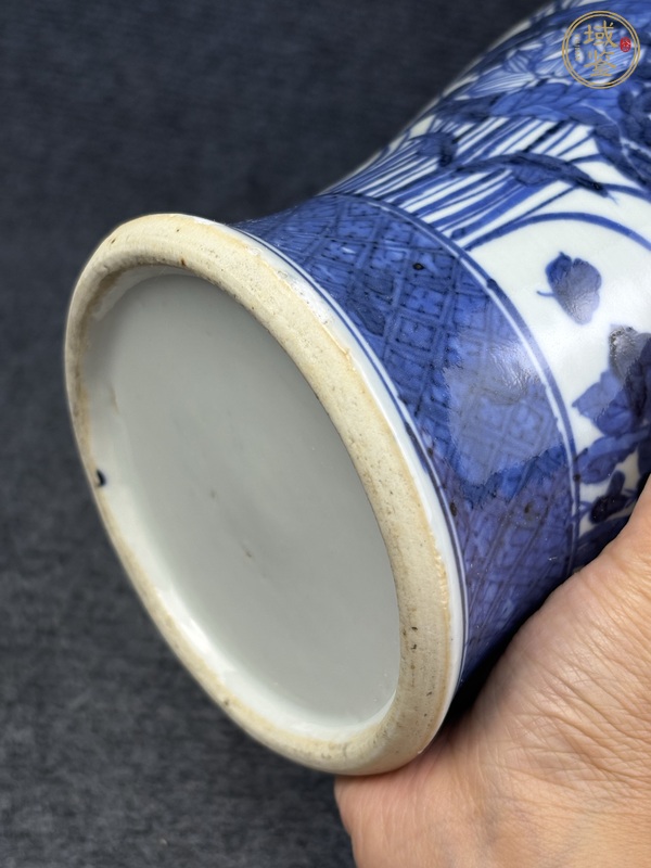 古玩陶瓷青花花鳥紋瓶真品鑒賞圖