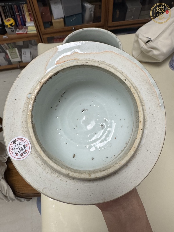 古玩陶瓷青花花卉將軍罐真品鑒賞圖