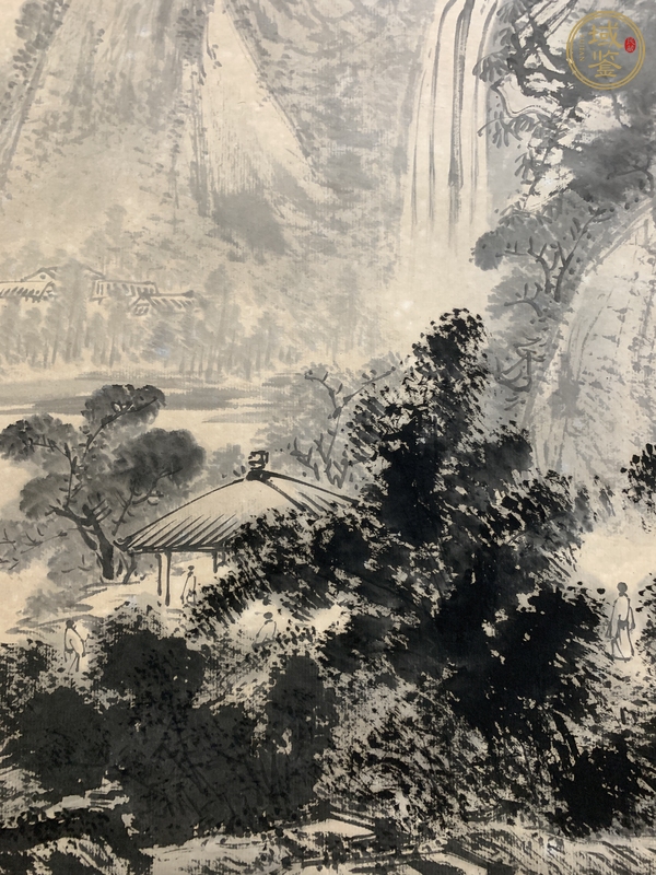 古玩字畫春江行舟真品鑒賞圖