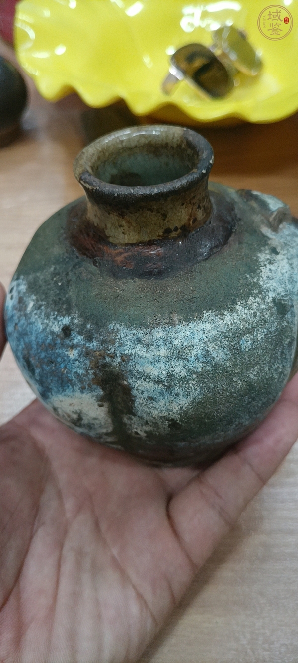 古玩陶瓷窯變釉罐真品鑒賞圖