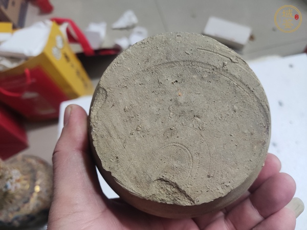 古玩陶瓷褐釉花澆真品鑒賞圖