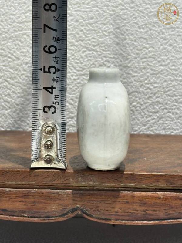 古玩陶瓷釉里紅龍紋鼻煙壺真品鑒賞圖