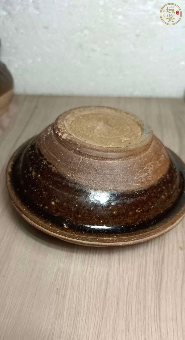 古玩陶瓷吉州窯系褐釉茶盞真品鑒賞圖