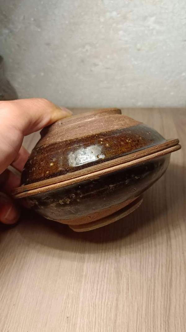 古玩陶瓷南宋.吉州窯系褐釉茶盞(雙盞連體)拍賣，當(dāng)前價格0元