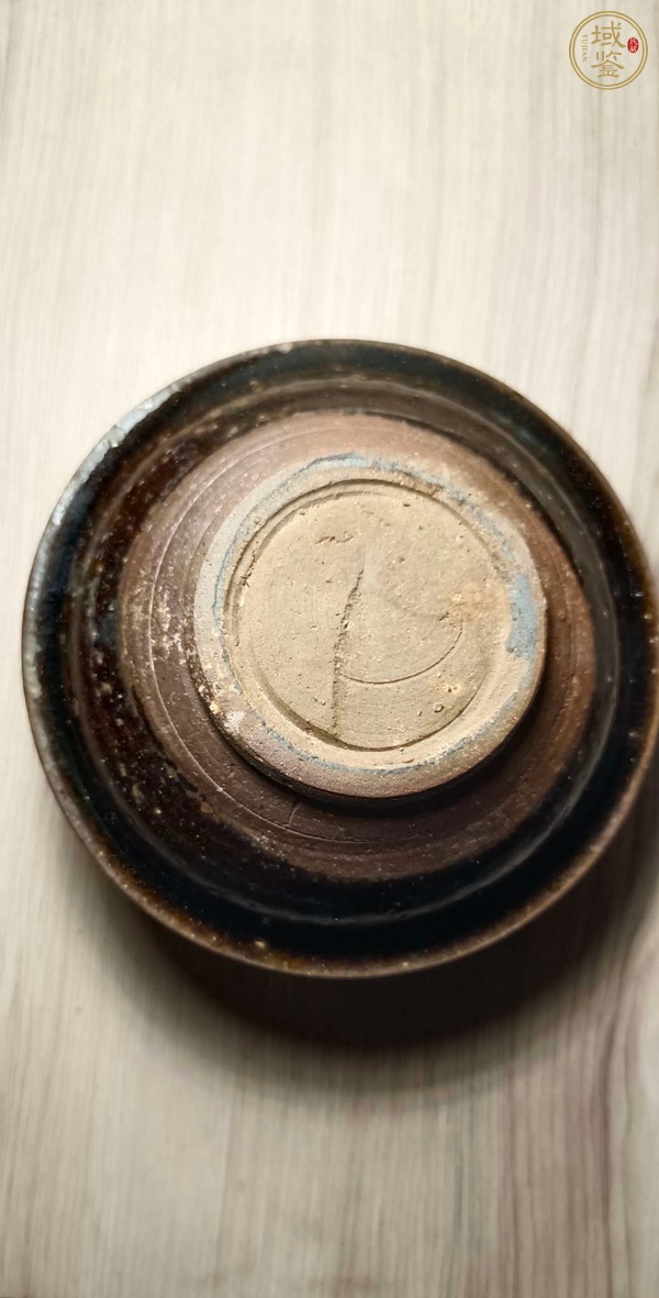 古玩陶瓷吉州窯系褐釉茶盞真品鑒賞圖