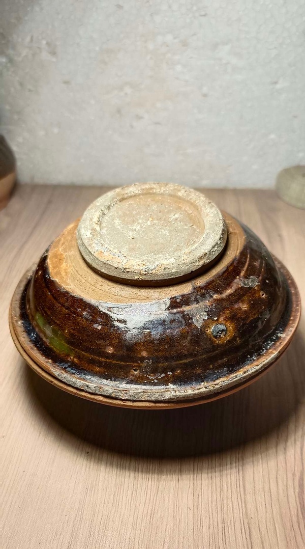 古玩陶瓷南宋.吉州窯系褐釉茶盞(雙盞連體)拍賣，當(dāng)前價格0元