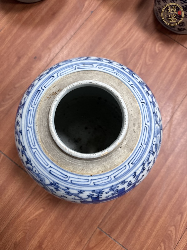 古玩陶瓷囍字紋青花罐真品鑒賞圖
