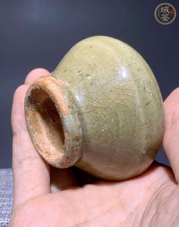 古玩陶瓷龍泉青瓷蓋罐真品鑒賞圖