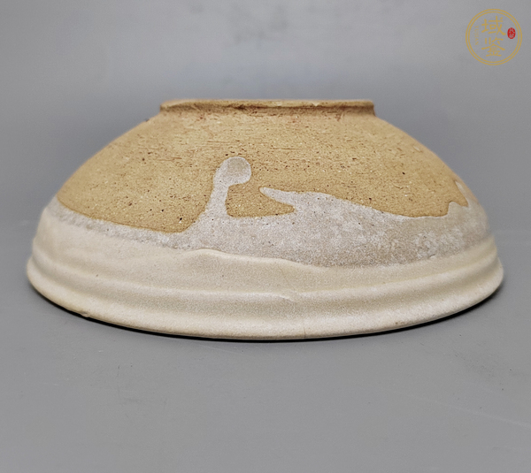 古玩陶瓷磁州窯白釉碗真品鑒賞圖