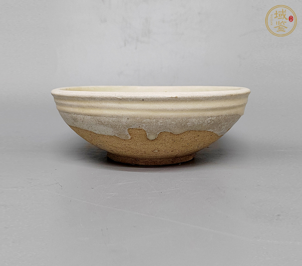古玩陶瓷磁州窯白釉碗真品鑒賞圖