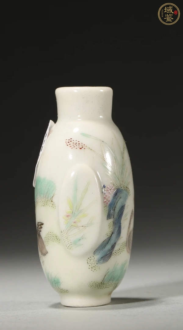 古玩陶瓷粉彩鼻煙壺真品鑒賞圖