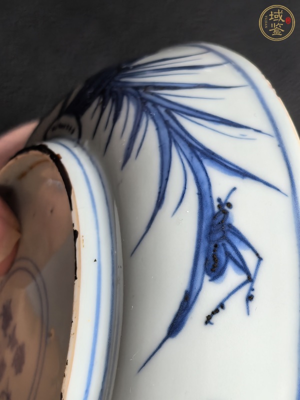古玩陶瓷明嘉靖 青花喜鹿封侯盤真品鑒賞圖