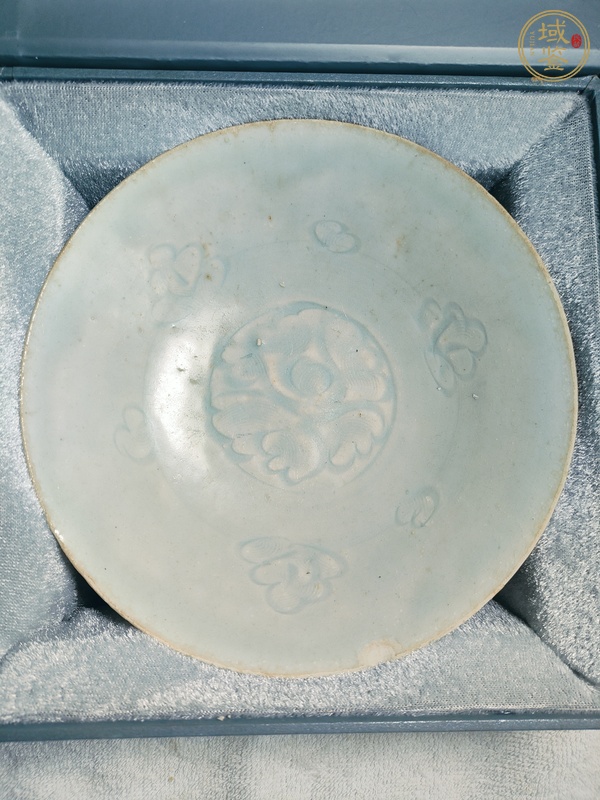古玩陶瓷湖田窯影青釉刻花盤真品鑒賞圖