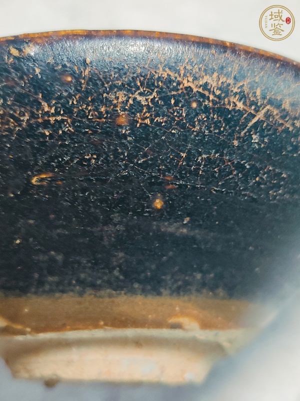 古玩陶瓷吉州窯月影梅茶盞真品鑒賞圖