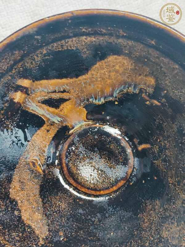 古玩陶瓷吉州窯月影梅茶盞真品鑒賞圖