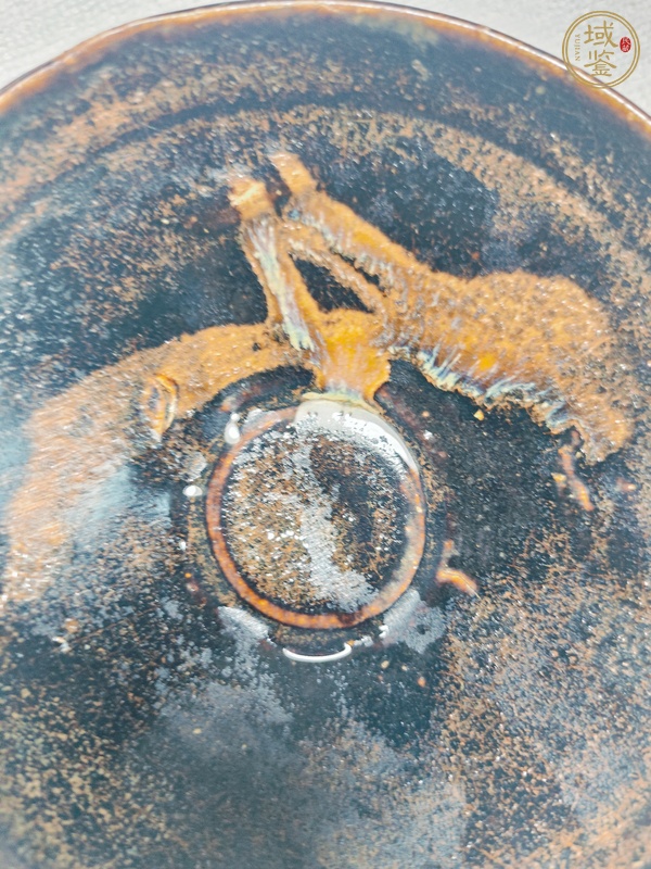 古玩陶瓷吉州窯月影梅茶盞真品鑒賞圖