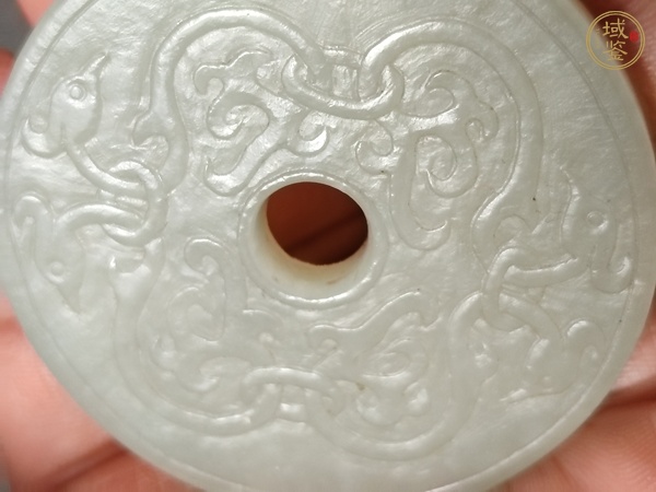 古玩玉器和田玉雕“卷云紋璧”真品鑒賞圖