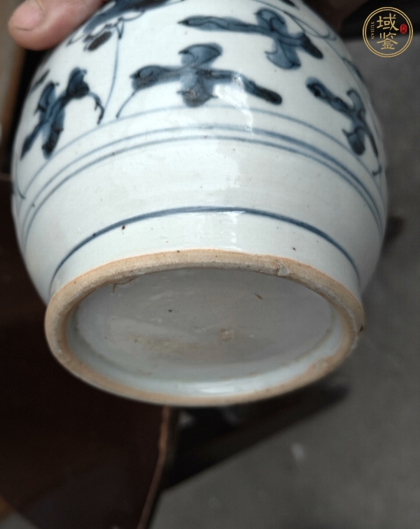 古玩陶瓷青花纏枝花卉罐真品鑒賞圖