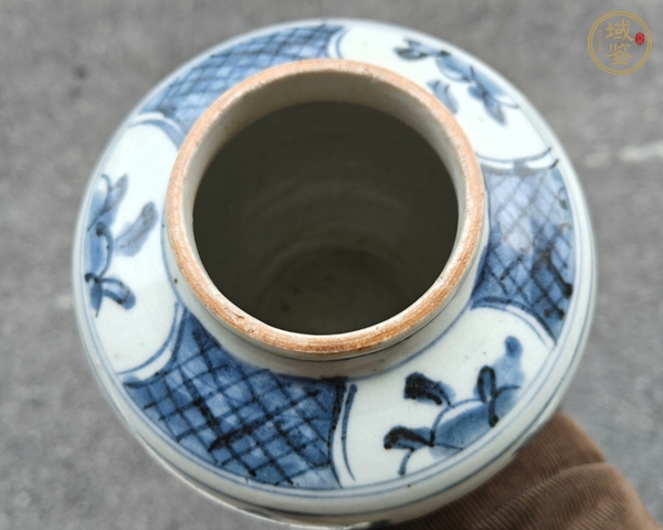 古玩陶瓷青花纏枝花卉罐真品鑒賞圖