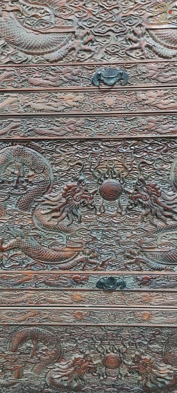 古玩字畫黃花梨木畫柜一對真品鑒賞圖