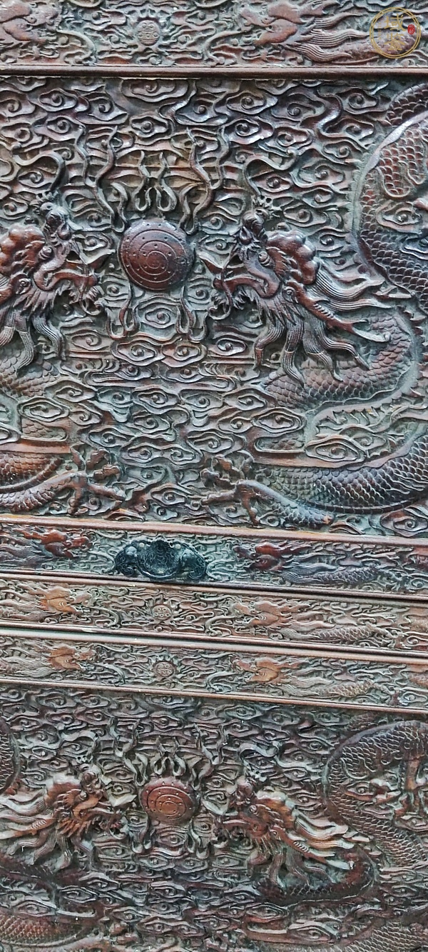 古玩字畫黃花梨木畫柜一對真品鑒賞圖
