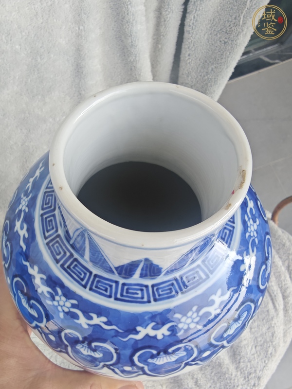 古玩陶瓷青花博古紋瓶真品鑒賞圖